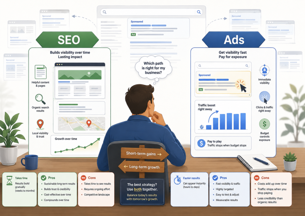 SEO optimalisatie of Google online advertenties 3